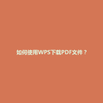 如何使用WPS下载PDF文件？