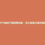 WPS离线下载教程详解：官方渠道与保存指南